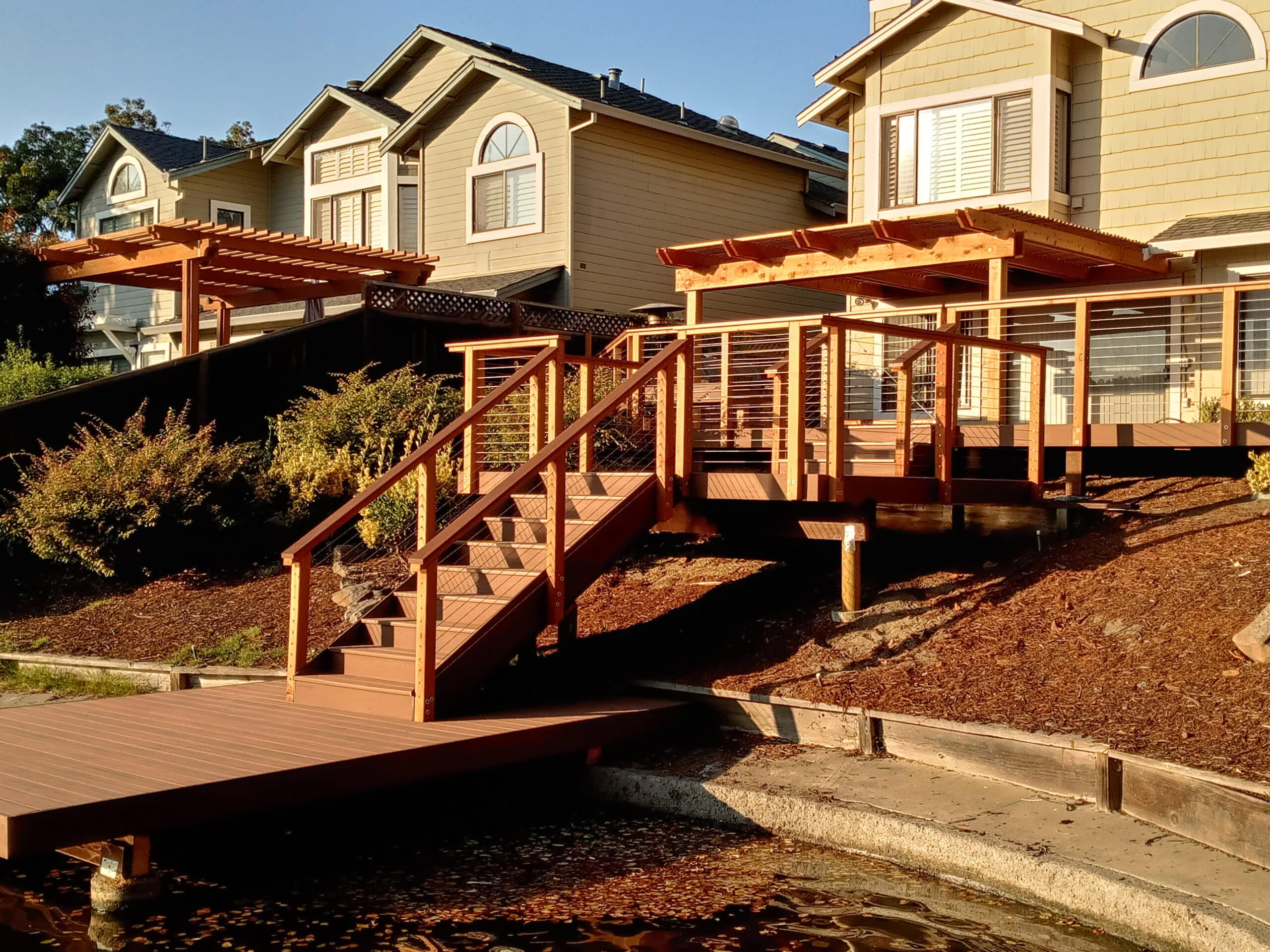 multi level deck and dock from Contra Costa Decks