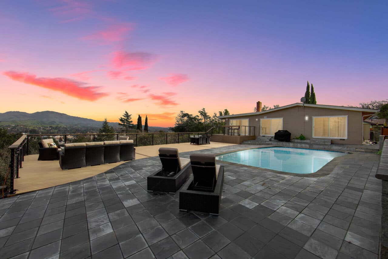 Poolside Perfection with Water-Resistant Decking photo - Contra Costa Decks